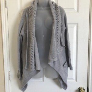 Michael Kors open cardigan grey knit swe